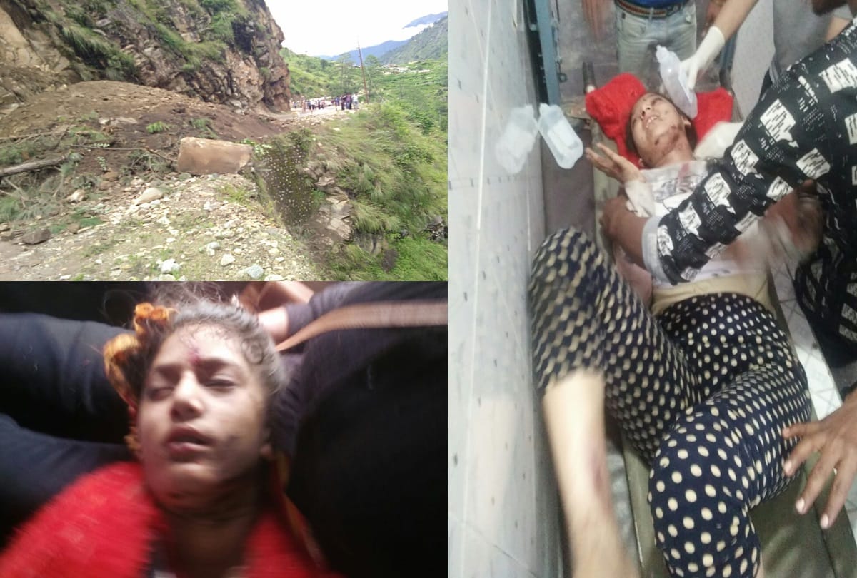 tempo travellers fell into trench in Uttarkashi