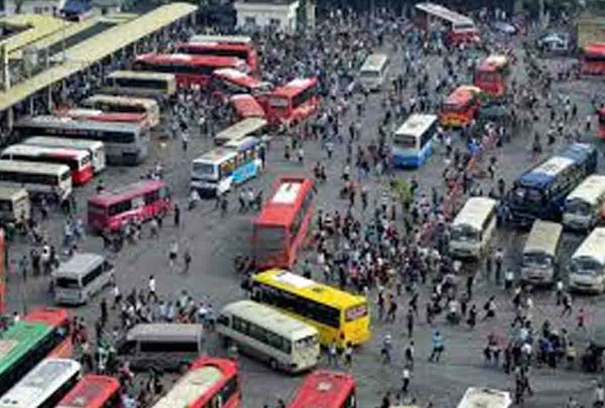 increase in the number of bus passengers as compared to train