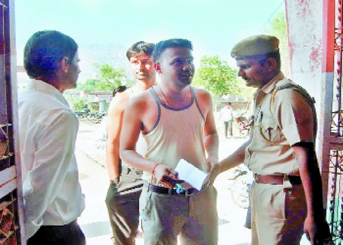 Candidates gave RPSC exam after stripped shirt and kurta in Rajasthan