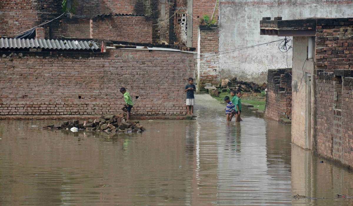 Water level increase in ganga and varauna rivers in varanasi