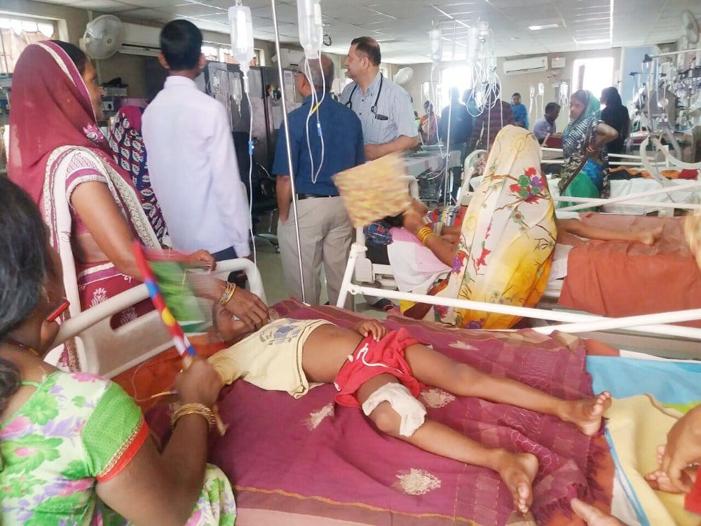 Jei-AES ward ac failure, patients are worried