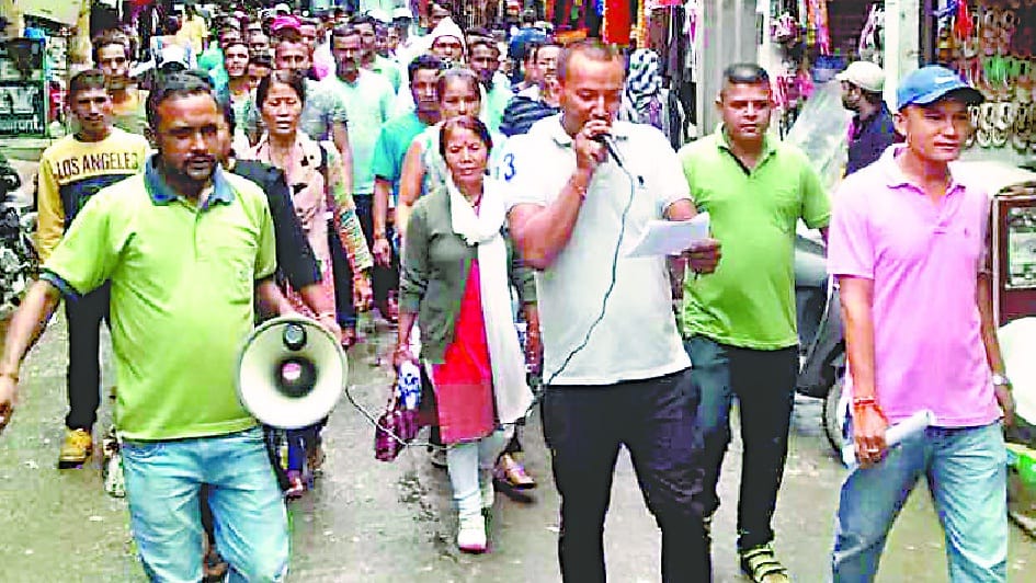 Gurkhas Dharchula from the slogans of 'Inline Jouljibi Lao'