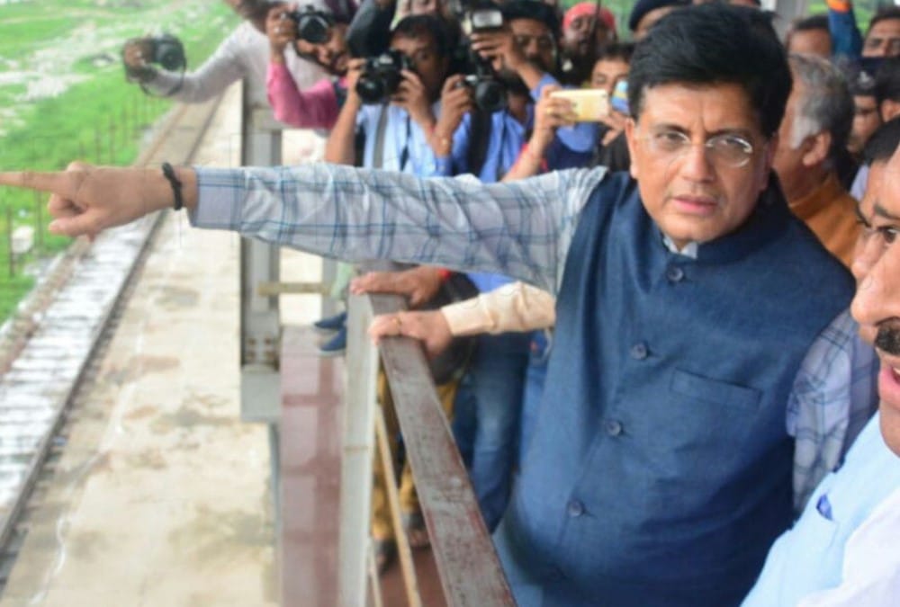 rail minister piyush goyal speaks on infrastructure projects of railway.