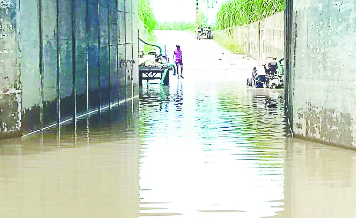 Minister of State for sugarcane to see water in underpass