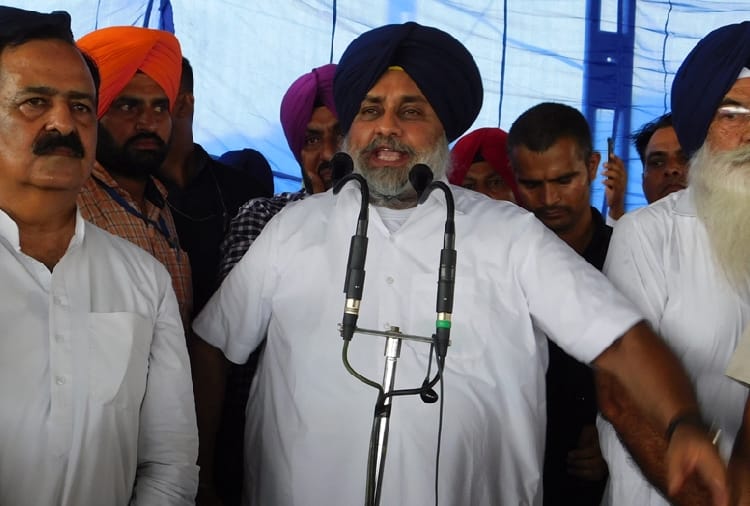 Sukhbir Badal's political rally in Abohar today