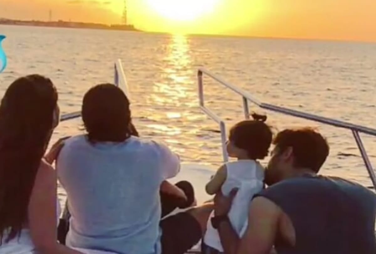 taimur enjoying vacation hand in hand with papa saif ali khan