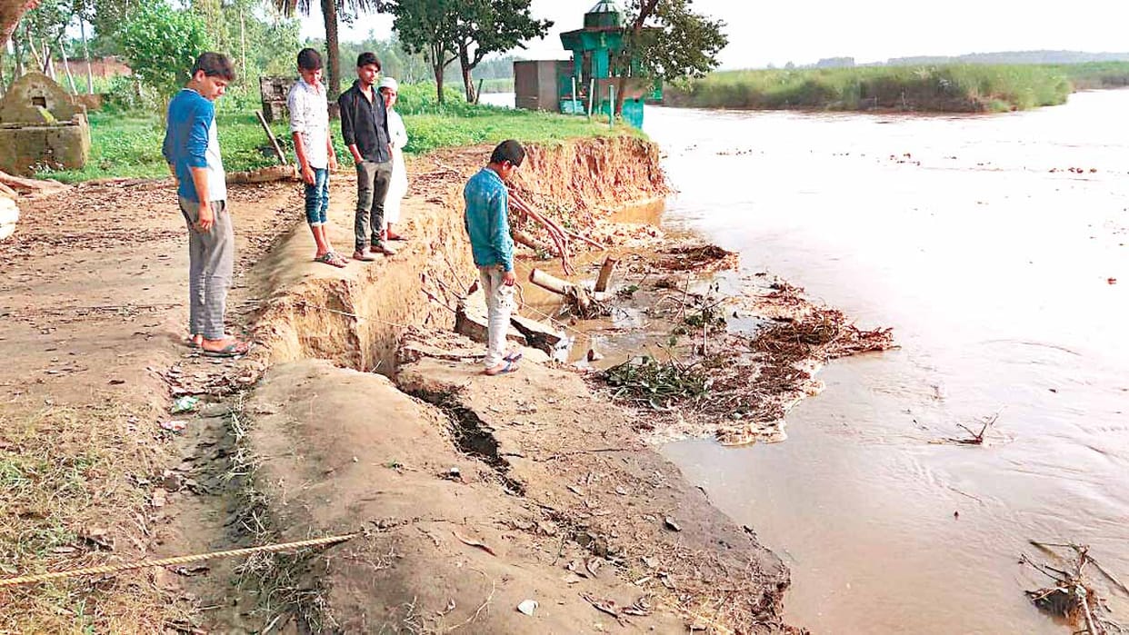 water decrease of kosi