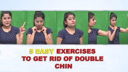 5 easy exercise to get rid of double chin