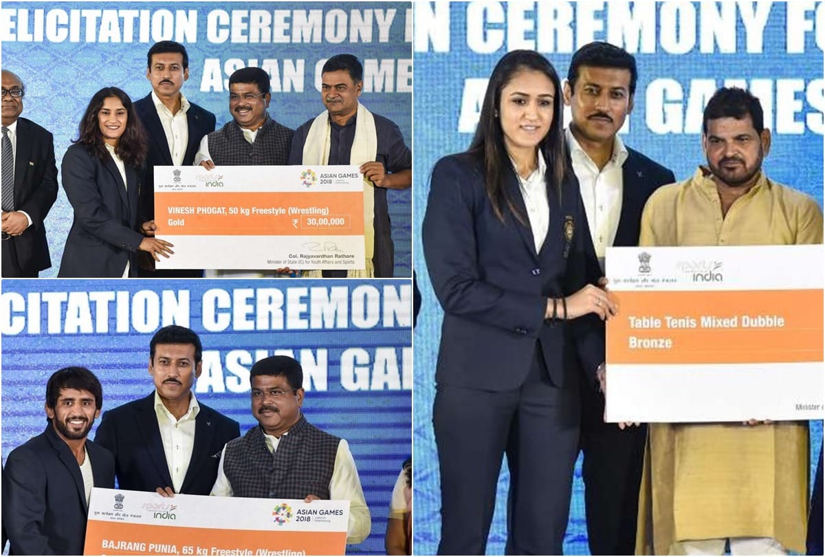 PHOTOS: PM Modi meets Asian Games medal winners, congratulates them for top performances