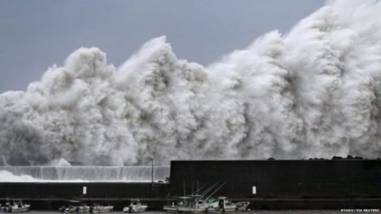 typhoon 'jebi' outbreak in Japan badly, disaster killed 9 people and wounded thousands