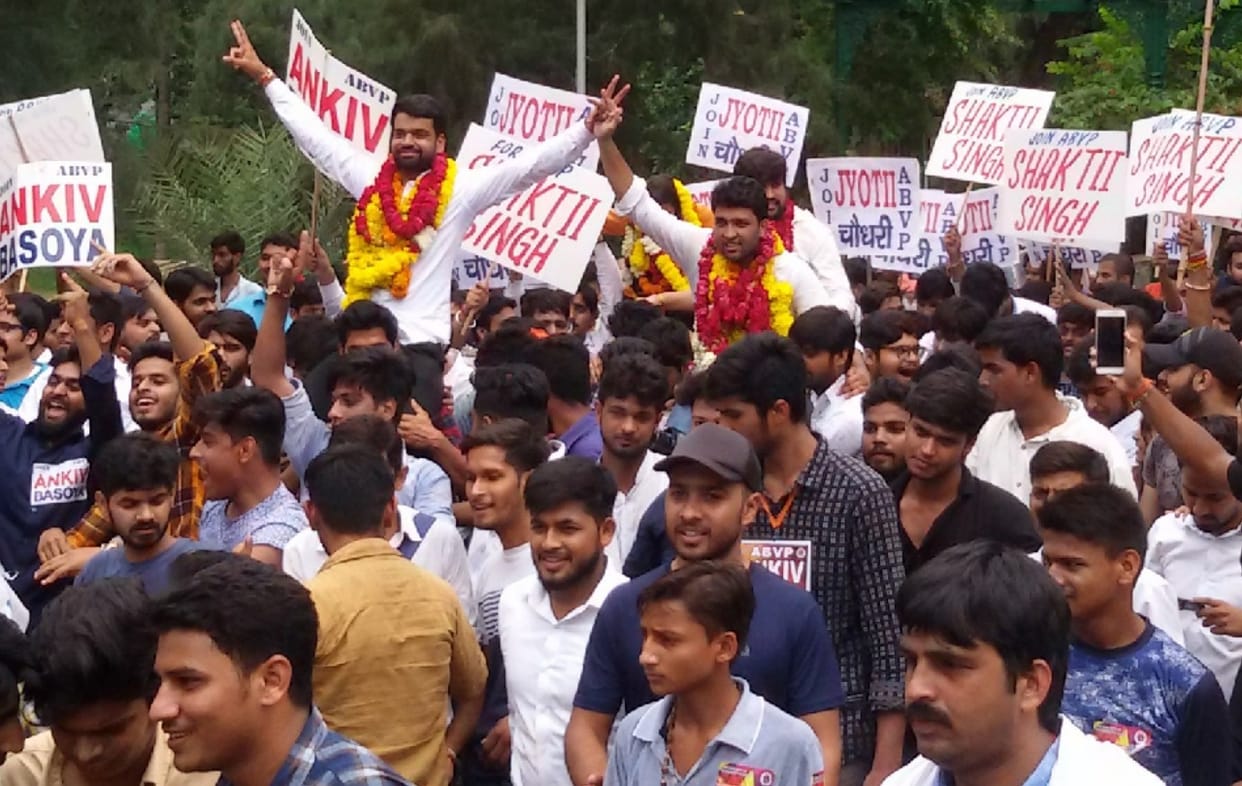 JNU students elections 2018 direct battle in Left, ABVP and BAPSA
