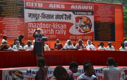 kisan rally ramlila maidan to parliament road in delhi