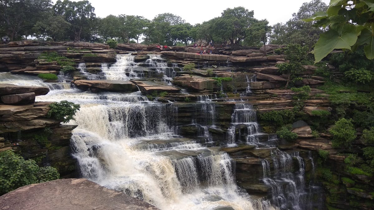 This waterfall of Mirzapur is center of tourist attraction