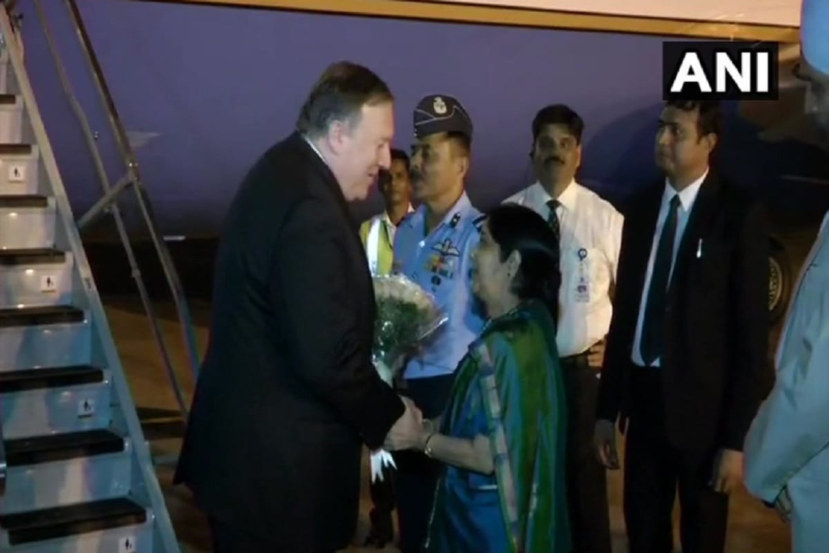 US foreign and defense minister arrived in Delhi for two-plus-two talks between Indo-US