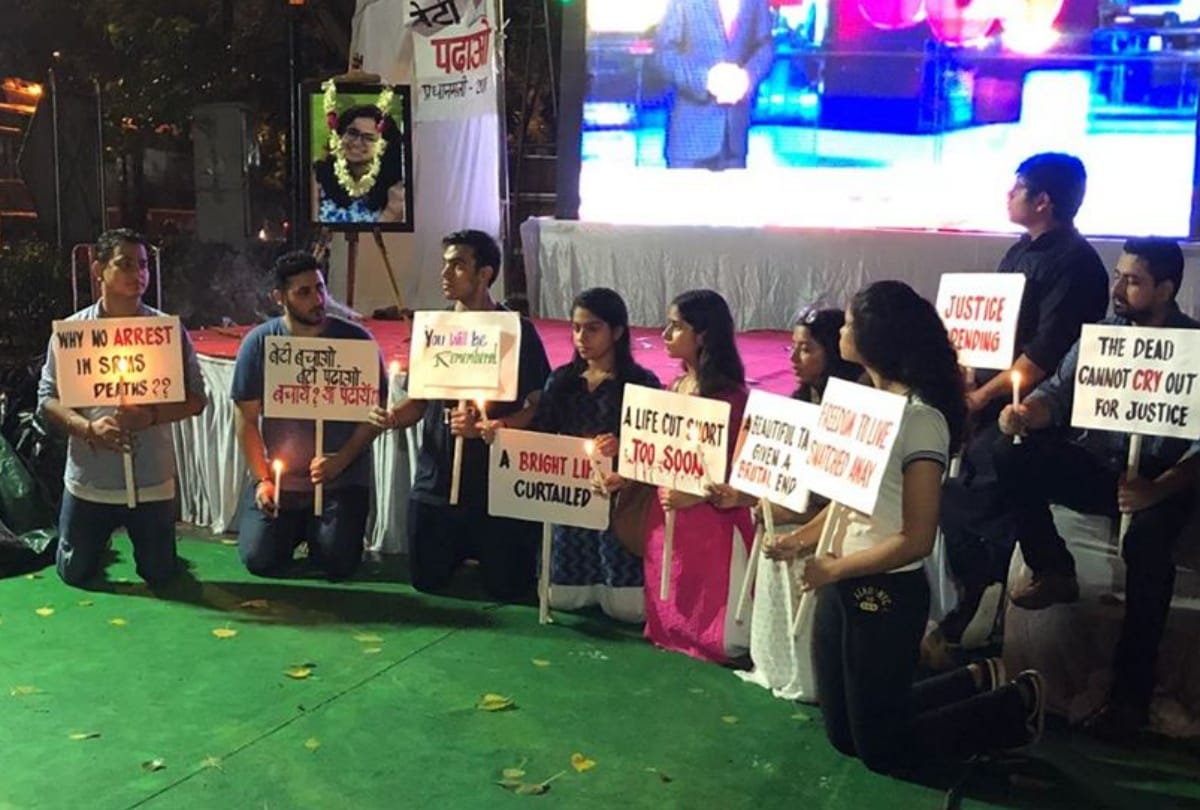 candle march for ananya death justice in delhi