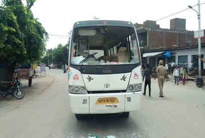 Agitators threw stones, Police lathi charge