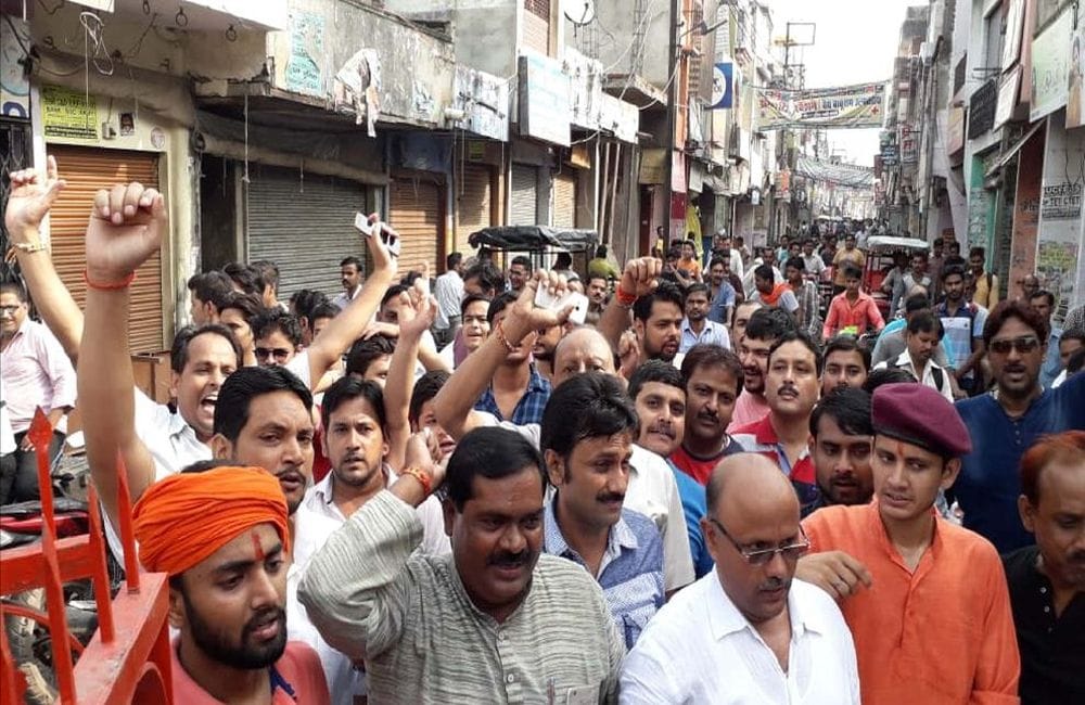 bharat bandh protests over sc st act in kasganj