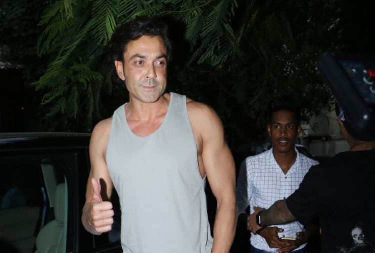 bobby deol spotted at mumbai bandra at hair stylist hakim halim