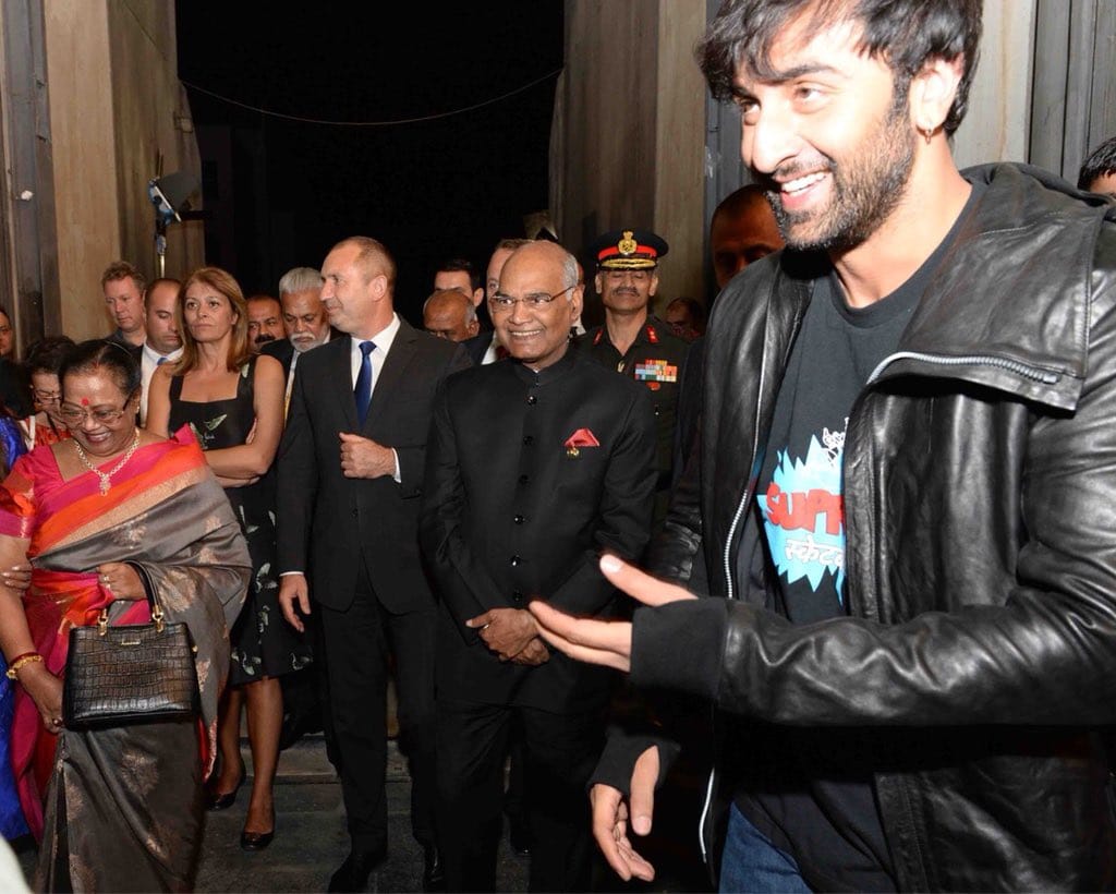 President Ramnath Kovind meet Ranbir Singh and Alia Bhatt at Brahmastra set in Bulgaria