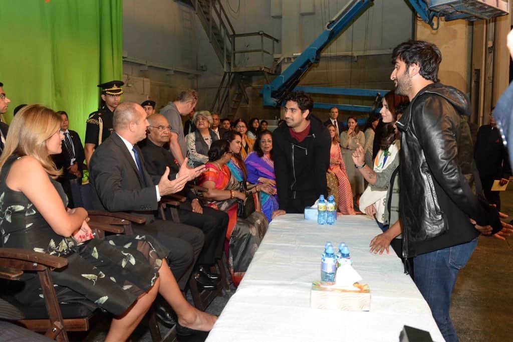 President Ramnath Kovind meet Ranbir Singh and Alia Bhatt at Brahmastra set in Bulgaria