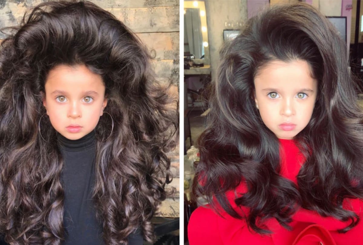 Five years old israeli girl becomes famous just because of her beautifull Hair