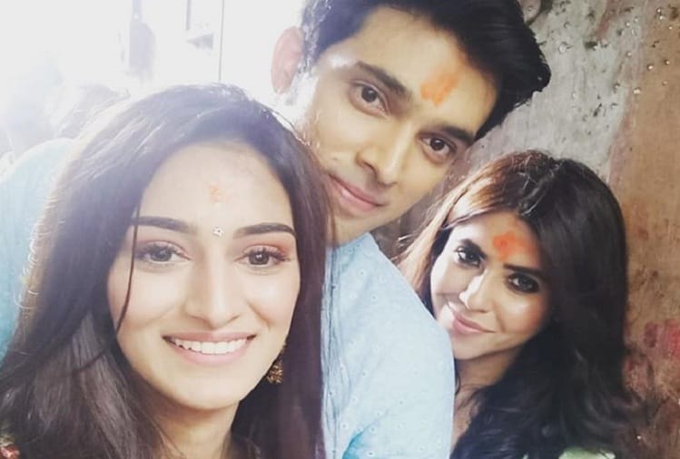 Kasauti Zindagii Kay Reboot Ekta Kapoor shared picture with Erica Fernandes and Parth Samthaan
