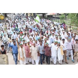 farmers protested due high rate of disel