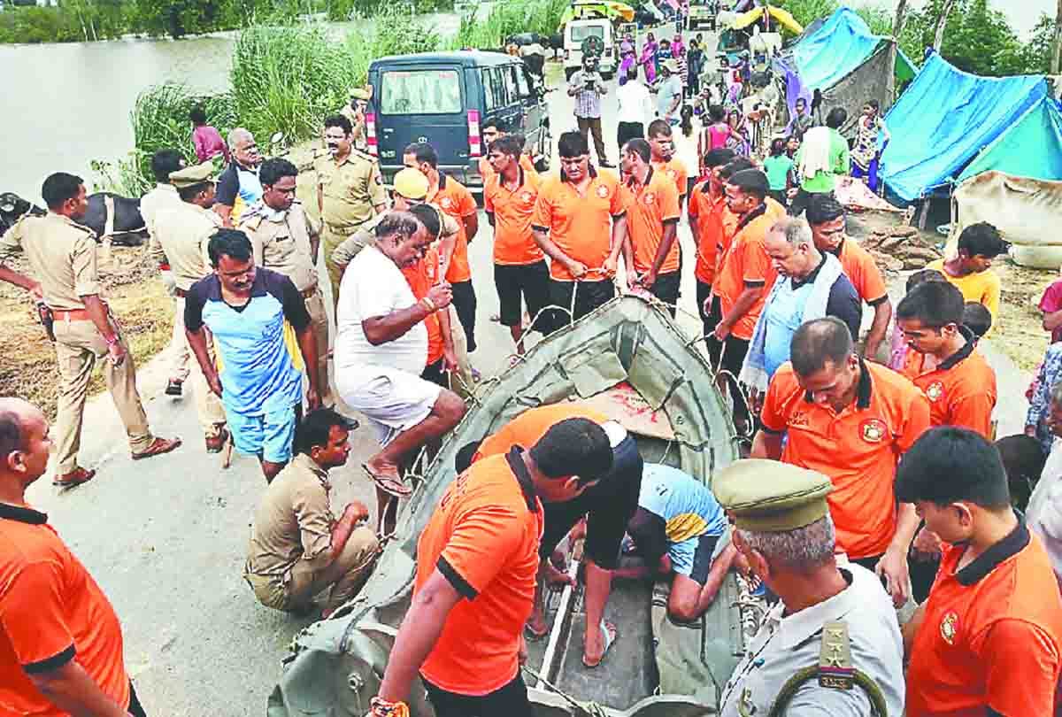 number of flood affected villages of unnao district reached 104