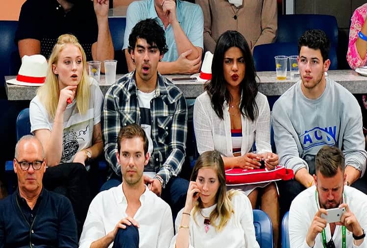 Priyanka Chopra and Nick Jonas get cozy during US Open Tournament