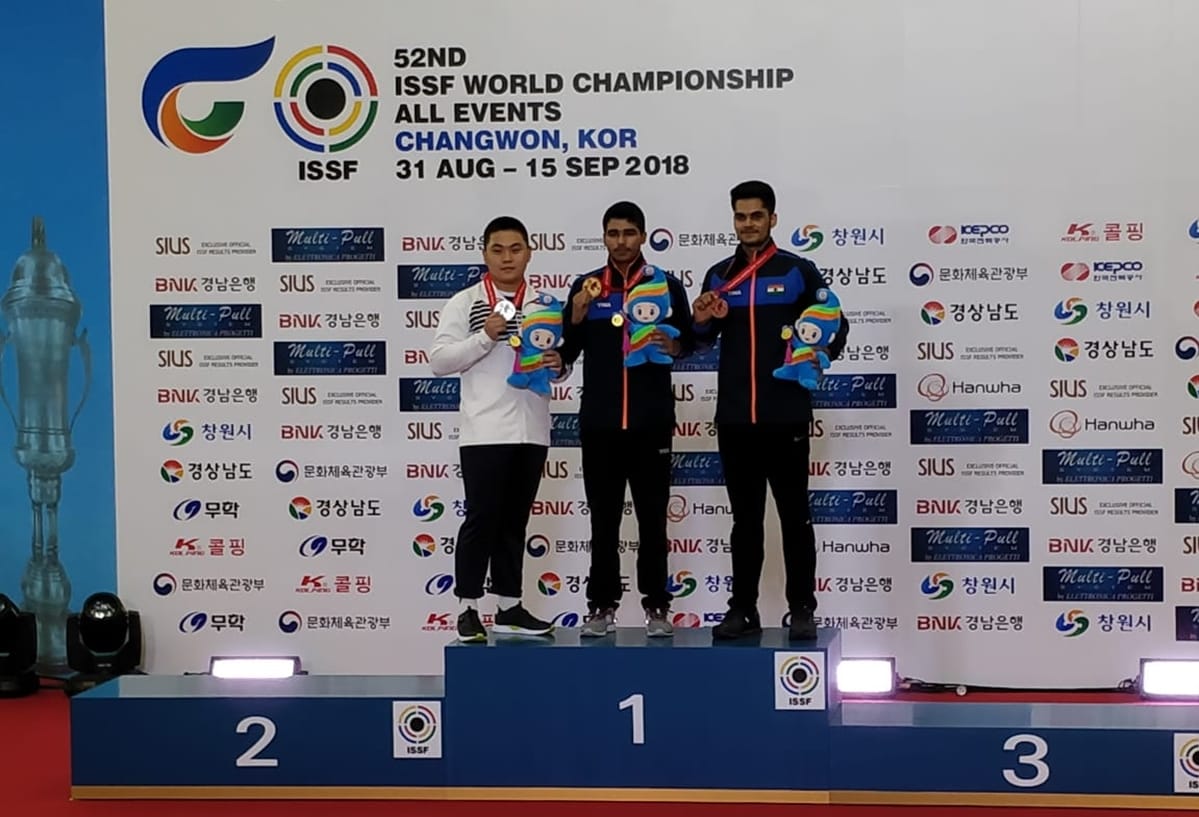 saurabh chaudhary won gold in 10m air pistol event in issf junior world championship