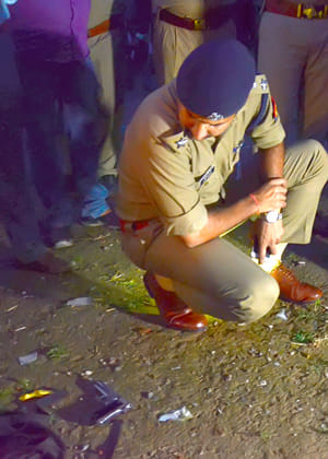 Thousands of people shot dead in the temple complex
