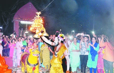1008 बतियों से की मां भद्राकाली की महाआरती