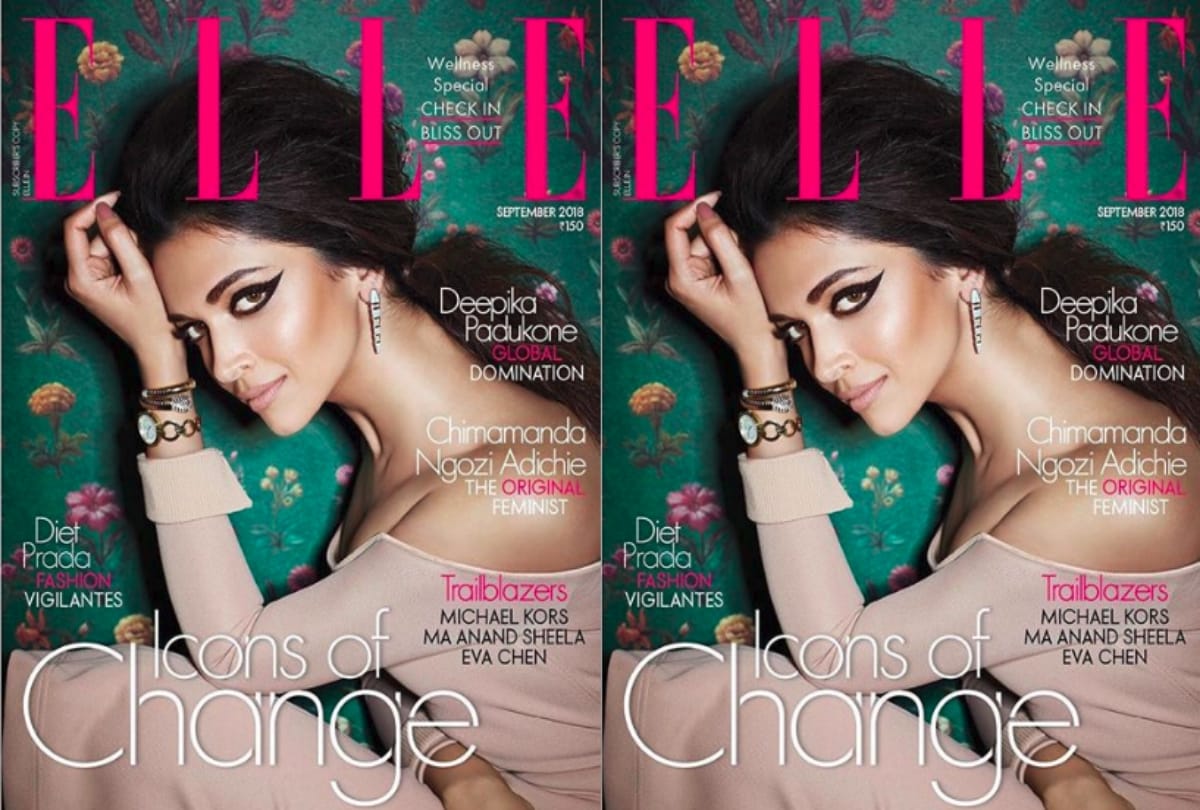 Deepika Padukone heartracing looks for Elle Magazine