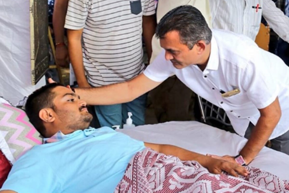 Hardik Patel has been taken to hospital following a deterioration in his health