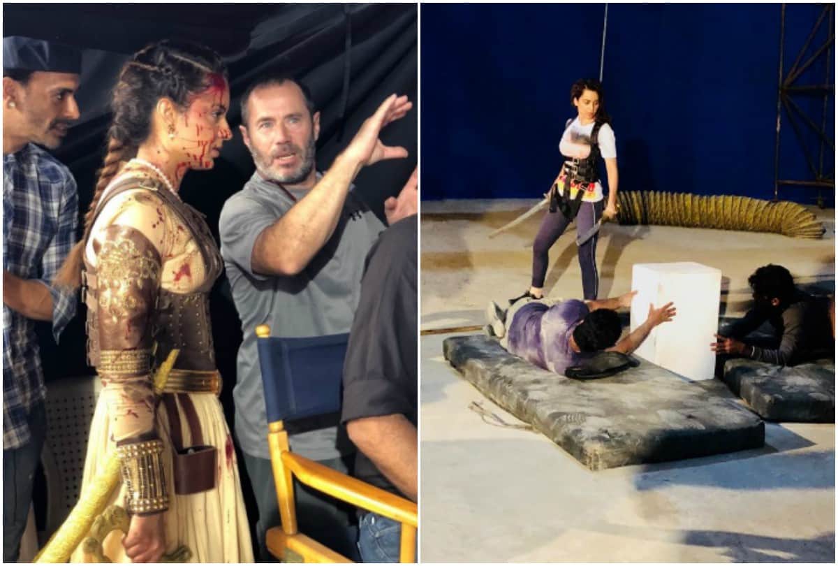 omg is kangana ranaut injured again in sets of manikarnika pictures goes viral