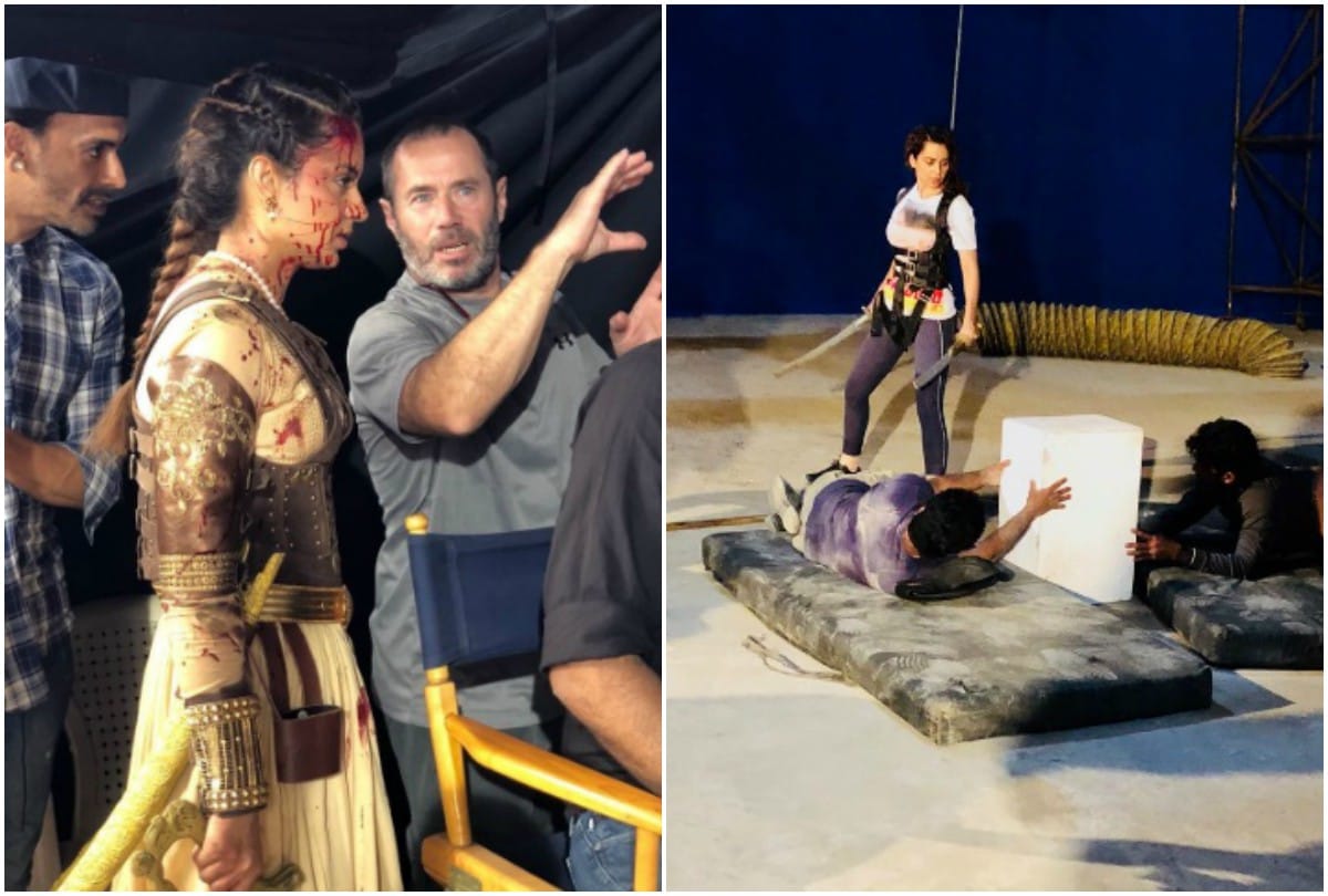 omg is kangana ranaut injured again in sets of manikarnika pictures goes viral