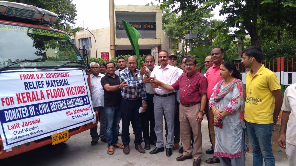 relief material from ghaziabad to kerala flood victim send