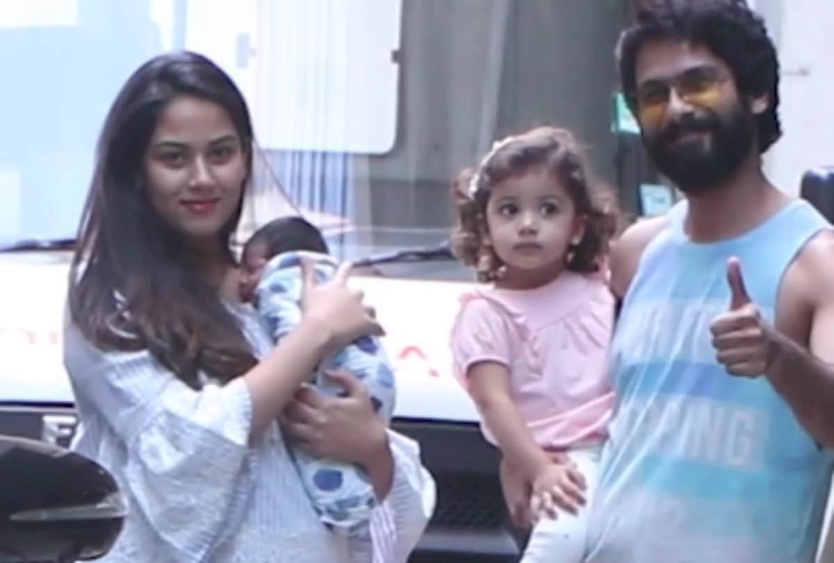 mira rajput share cute photo of her son zain and daughter misha