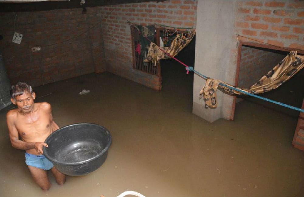water logging in colonies of firozabad