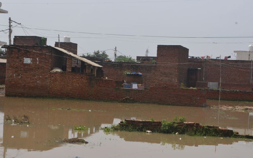 water logging in colonies of firozabad