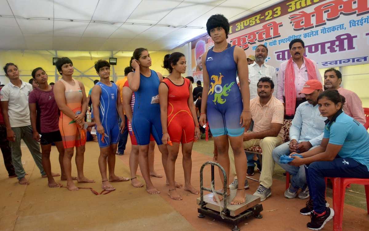 State level wrestling championship organised in varanasi