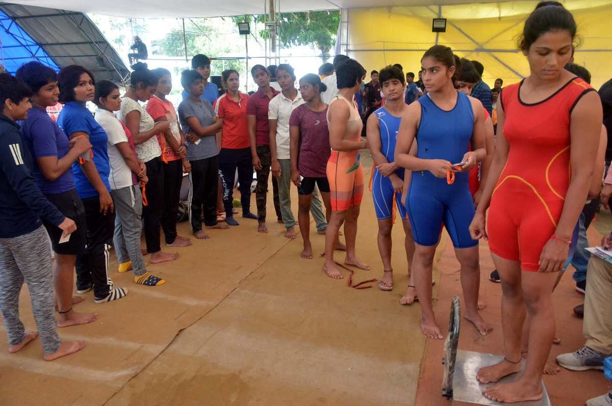 State level wrestling championship organised in varanasi