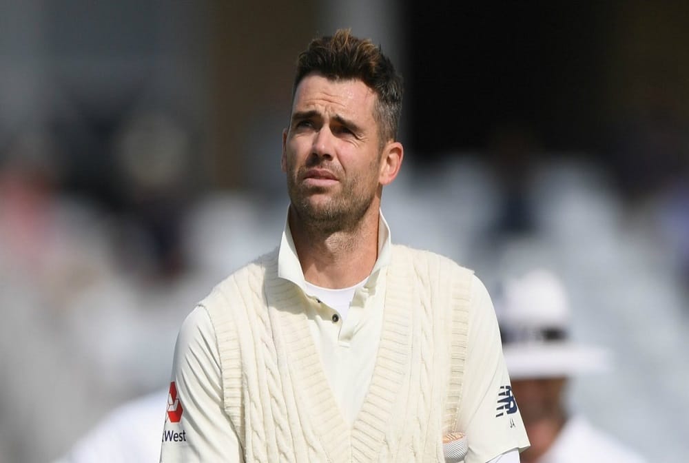 James Anderson has been fined 15 per cent of his match fee for breaching ICC Code of Conduct