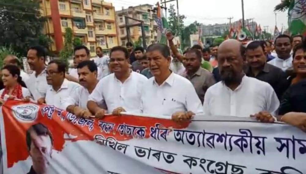 bharat bandh uttarakhand former cm harish rawat arrested in guwahati