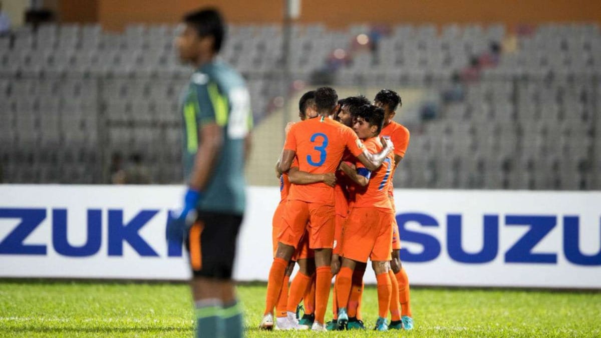 india beat maldives to enter in semi finals and will face off pakistan in saff cup