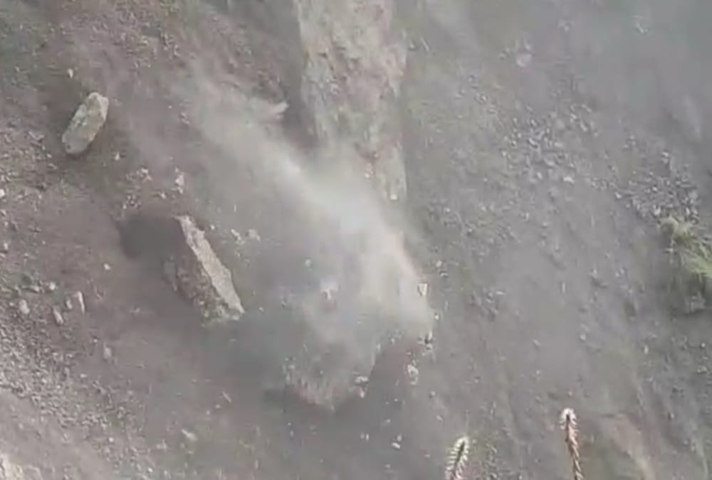landslide during road cutting in dharchula