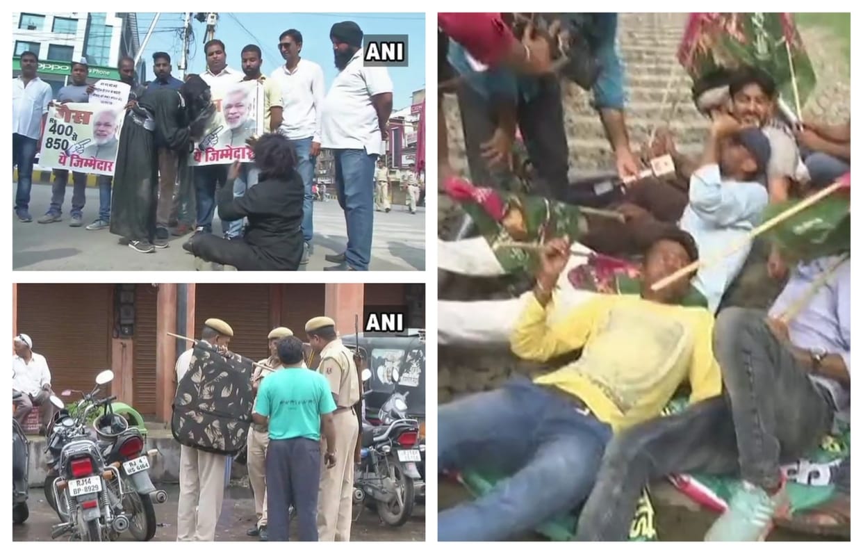 Watch through pictures, opposition calls bharat band over petrol diesel prices