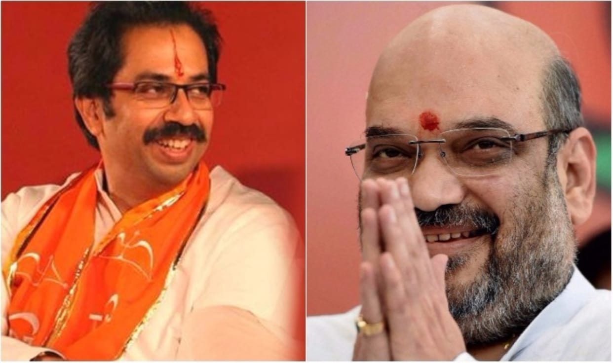 shivsena aloof from bharat band, amit shah call compelled to step back