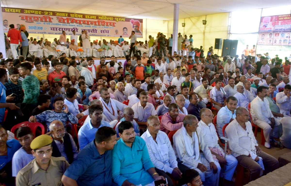 State level wrestling championship second day in varanasi