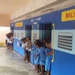 School as train in Malkangiri